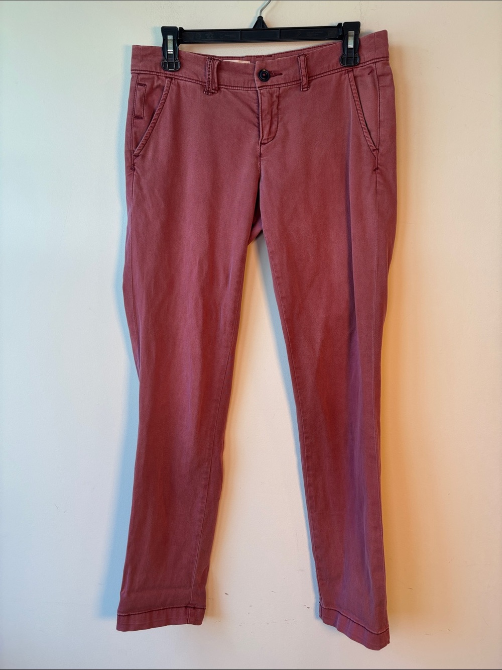 Anthropologie Pilcro Women's High-Rise Slim Jeans in Dusty Rose